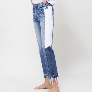 Vervet Colorblock Straight Leg Jeans